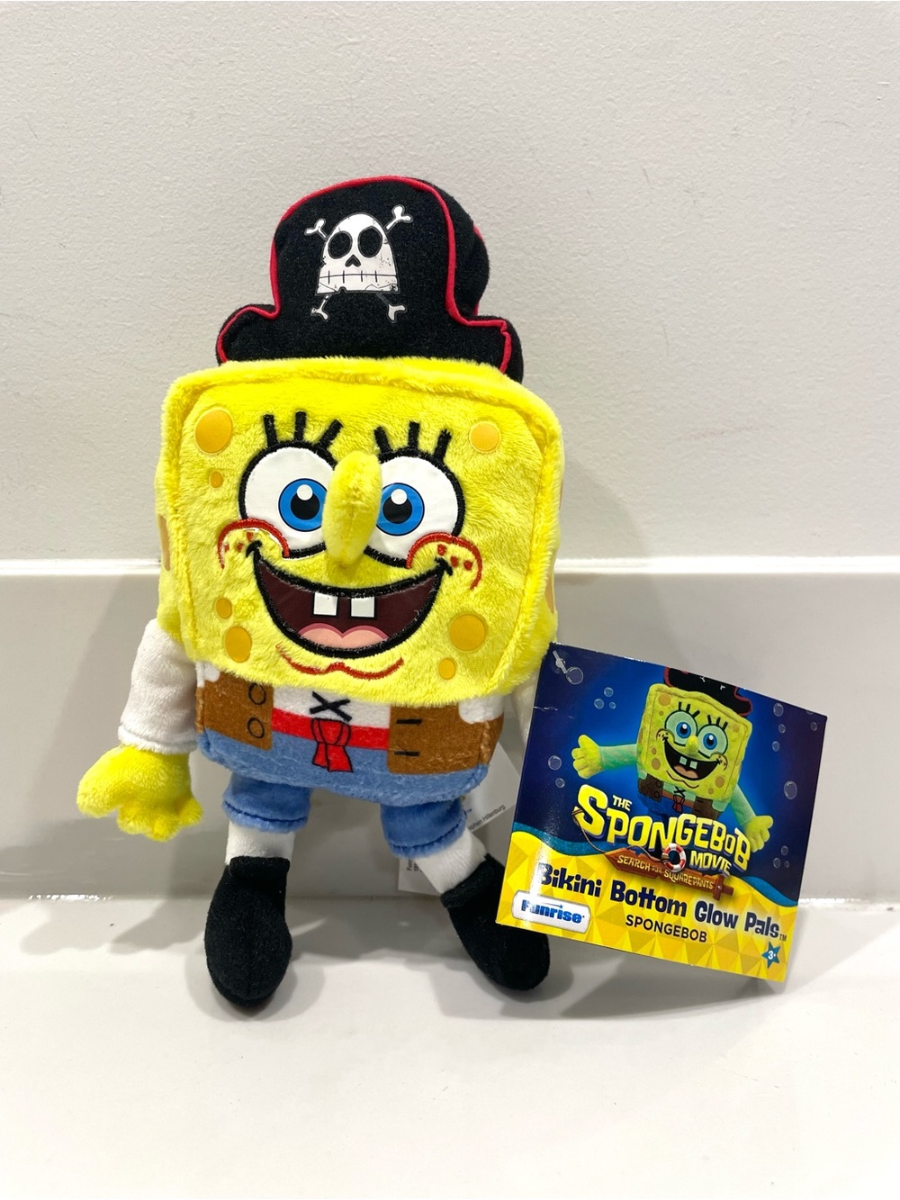 🟤2/$25 NEW The SpongeBob Movie Bikini Bottom Glow Pals SpongeBob Plush Toy